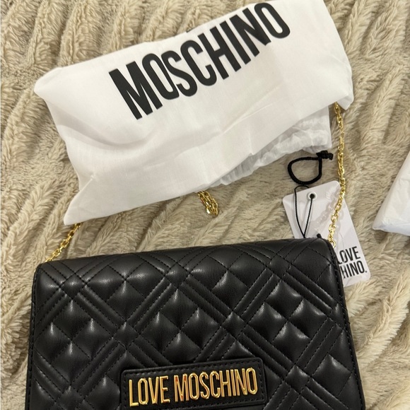 Love Moschino Black Quilted Crossbody Bag – NWT - Picture 7 of 12